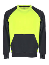 Load image into Gallery viewer, 8455 Two-Tone HiVis Crewneck Sweatshirt