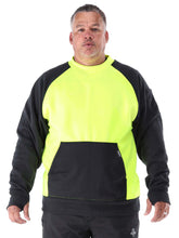 Load image into Gallery viewer, 8455 Two-Tone HiVis Crewneck Sweatshirt