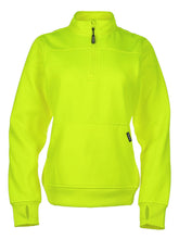 Load image into Gallery viewer, 8582HV HiVis Women's Quarter-Zip Fleece Sweatshirt