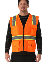 Load image into Gallery viewer, 8999 Safety Vest with Pockets & Radio Loop