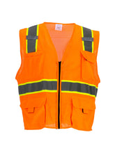 Load image into Gallery viewer, 8999 Safety Vest with Pockets & Radio Loop