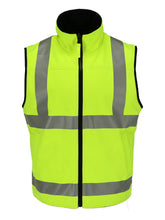 Load image into Gallery viewer, HiVis Reversible Softshell Vest (X Pattern on Back)