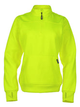 Load image into Gallery viewer, 8582HV HiVis Women&#39;s Quarter-Zip Fleece Sweatshirt
