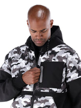 Load image into Gallery viewer, 8725 Camo Diamond Quilted Hooded Jacket
