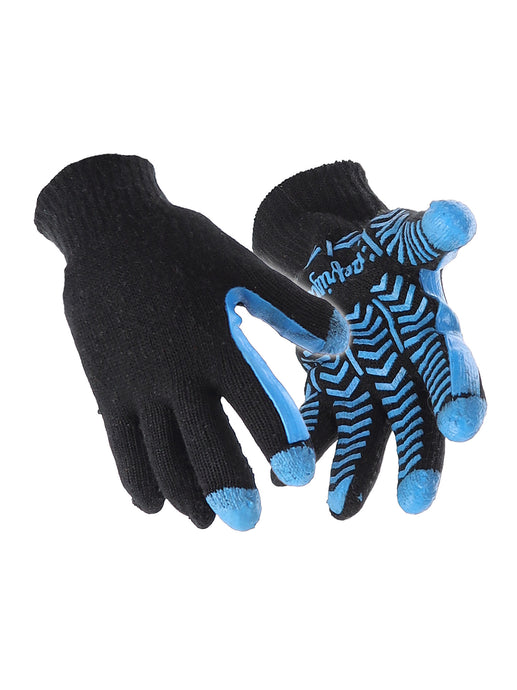 Dual-Layer Herringbone Grip Gloves with 3-Finger Dip